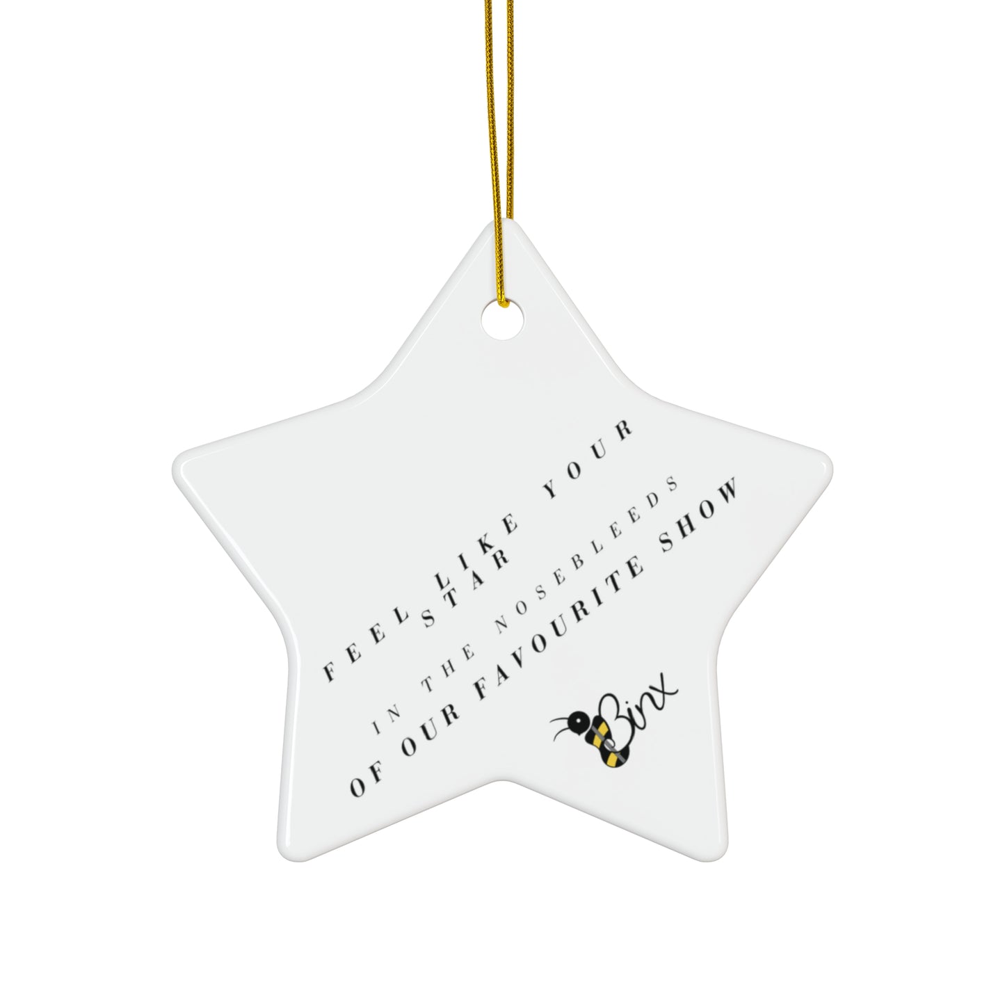 BINX Cliff Notes Star Ceramic Ornament