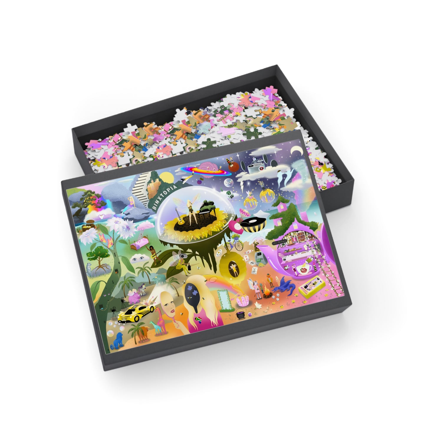 BINXTOPIA Puzzle (1000-Piece) (Riddle + Hint Sheet Bundle Sold Separately)