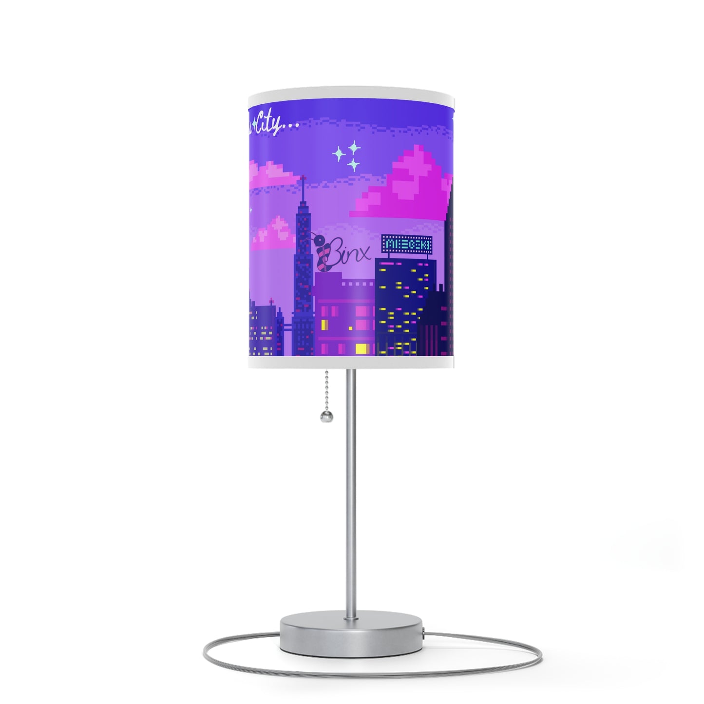 Light Me Up Like This City BINX Lamp on a Stand, US|CA plug